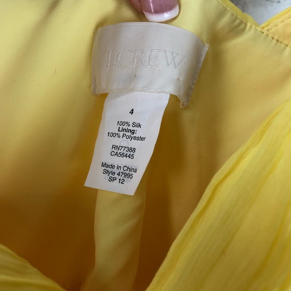 J. Crew | Yellow One Shoulder Dress - Picture 4 of 6